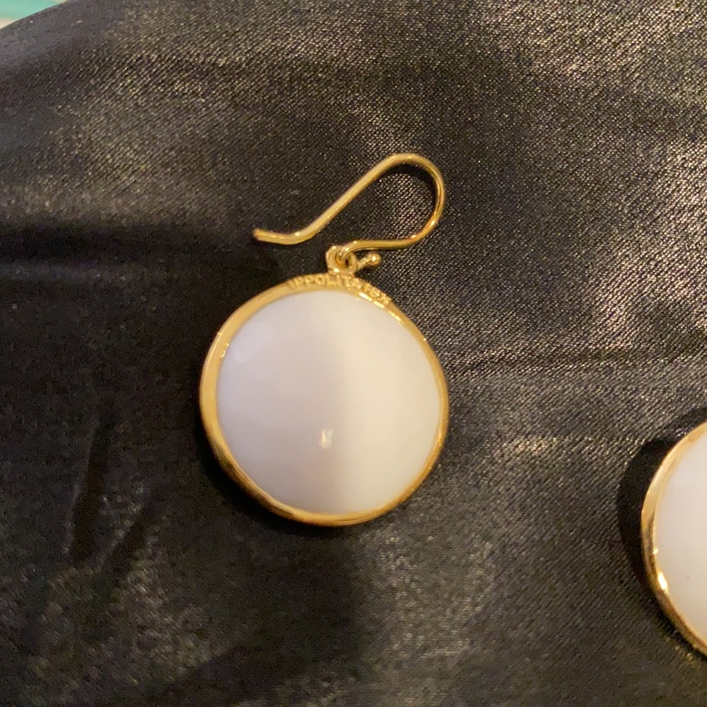 💥2xHP💥 SOLD IPPOLITA LOLLIPOP 18K GOLD QUARTZ EARRINGS - Picture 5 of 16